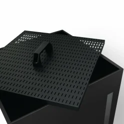 Réservoir à granulés - rangement à pellets 55 kg noir 36 x 36 x 87 cm*IDMarket Discount