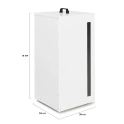 Réservoir à granulés - rangement à pellets 45 kg blanc 36 x 36 x 76 cm*IDMarket Sale