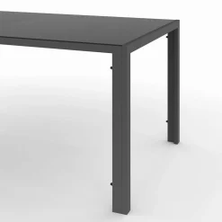 Salon de jardin 8 chaises empilables mix color gris, noir et terracotta et table 190 cm*IDMarket Clearance