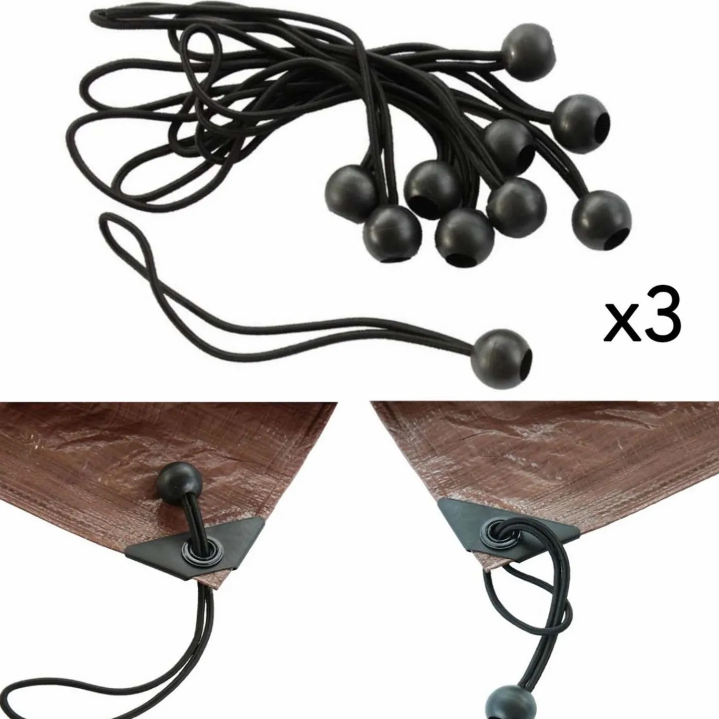 Sandows express pour bâches : lot de 30*IDMarket Clearance