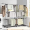 Séchoir à linge pliable extensible 40M gris 3 niveaux*IDMarket Sale