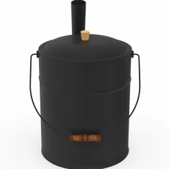 Seau à cendres avec couvercle et pelle : 15 litres*IDMarket Outlet