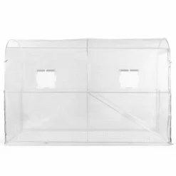Serre à tomates 3 m² 3 x 1 x 2 m blanche*IDMarket