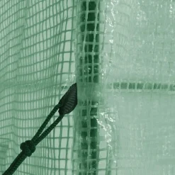 Serre de jardin verte avec porte et fenêtres relevables*IDMarket Best