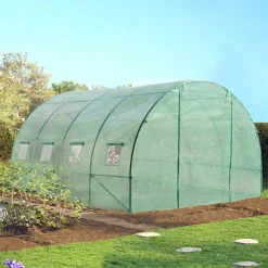 Serre de jardin verte 12m² 3x4m*IDMarket Clearance