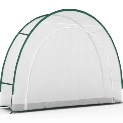 Serre d'hivernage balcon et terrasse 300x80x220 cm en demi lune*IDMarket Online