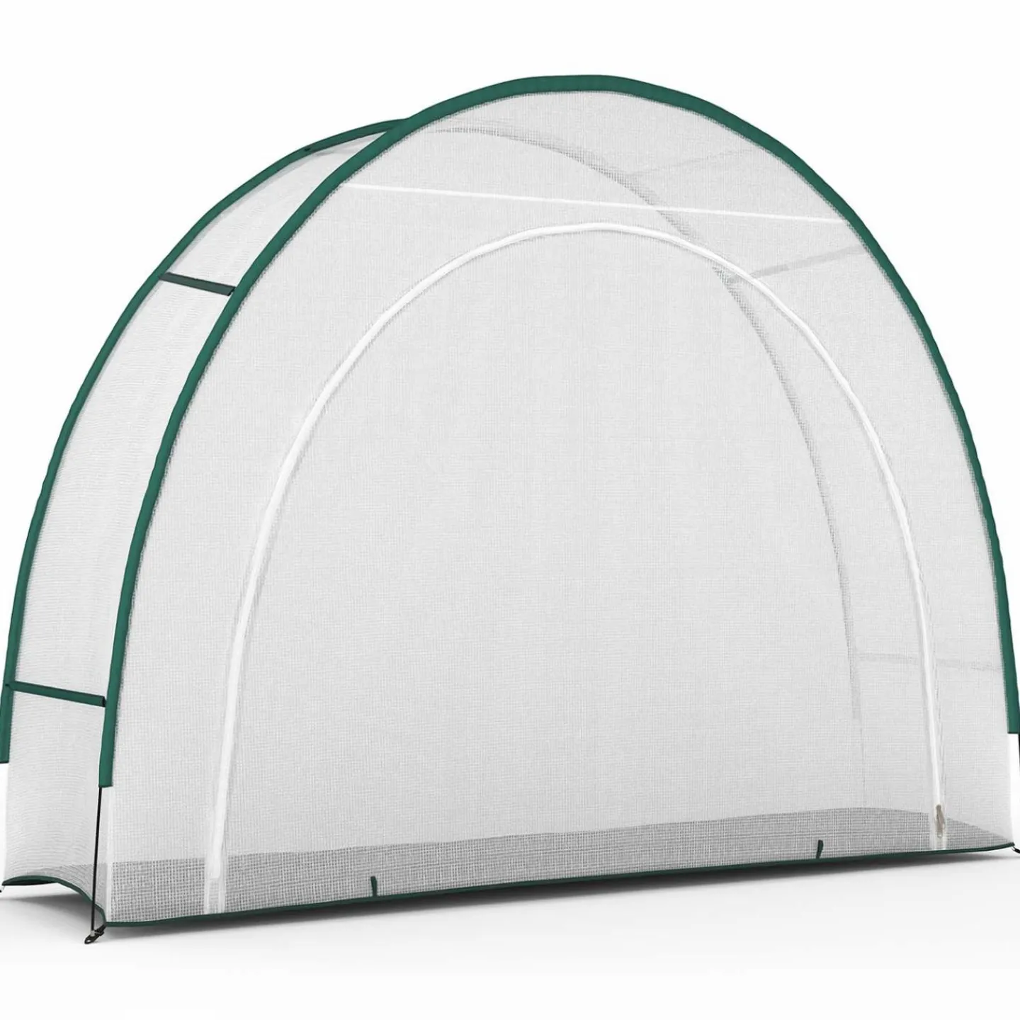 Serre d'hivernage balcon et terrasse 300x80x220 cm en demi lune*IDMarket Online