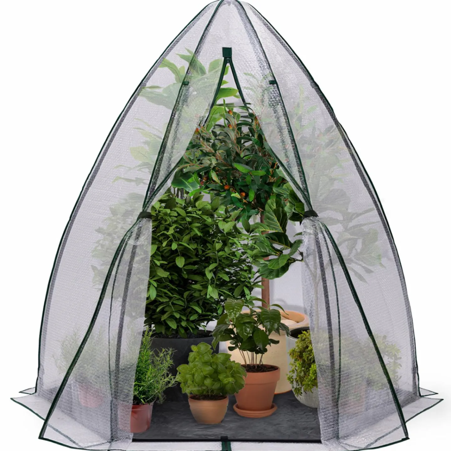 Serre pour hivernage des plantes bâche bulle*IDMarket Clearance