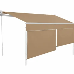 Store banne manuel 4x3 m taupe avec lambrequin de 150 cm*IDMarket New