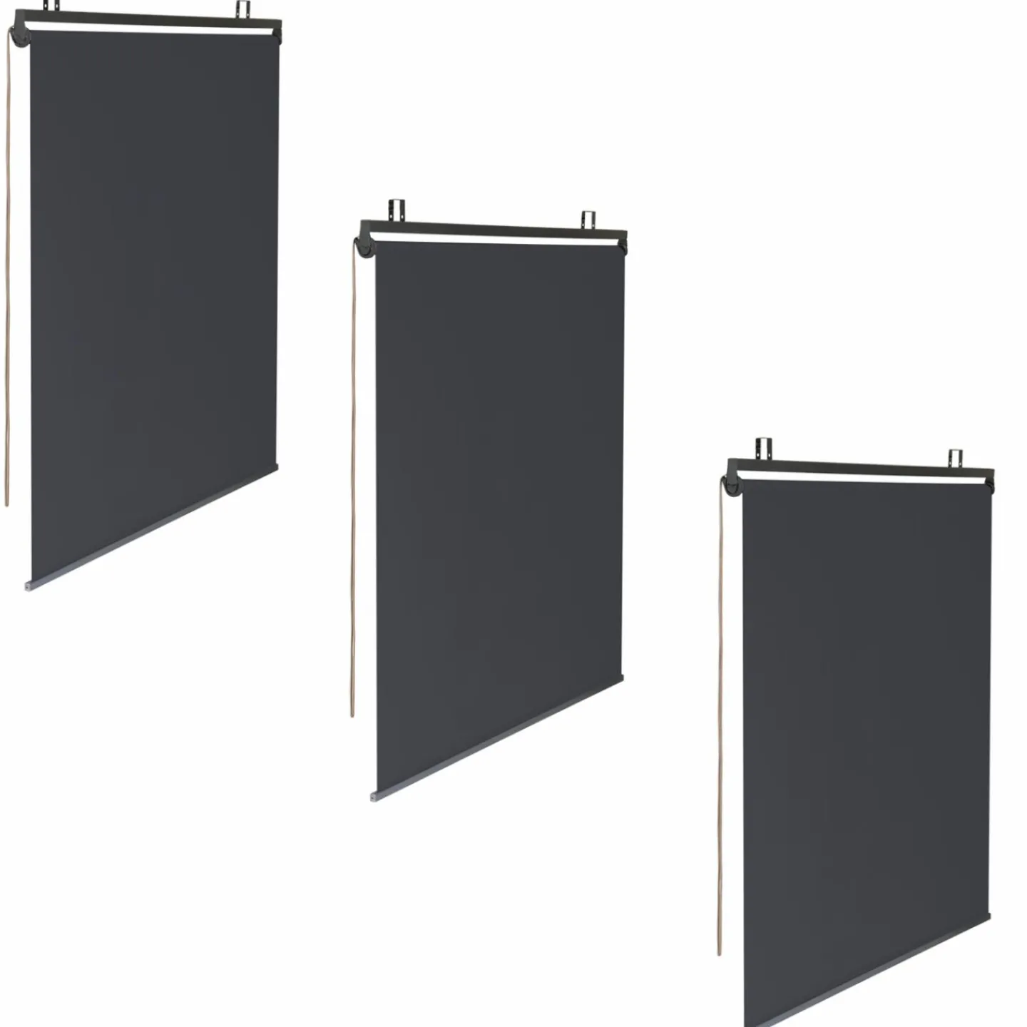 Store enrouleur vertical gris pour pergola*IDMarket Best
