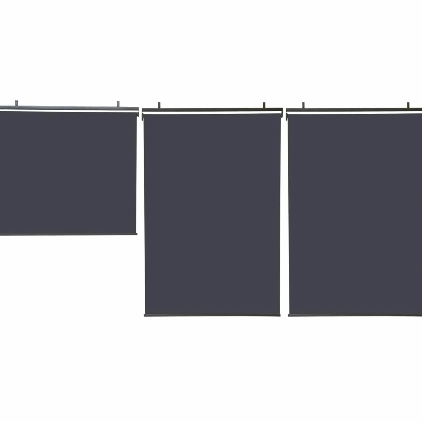 Store enrouleur vertical gris pour pergola*IDMarket Best