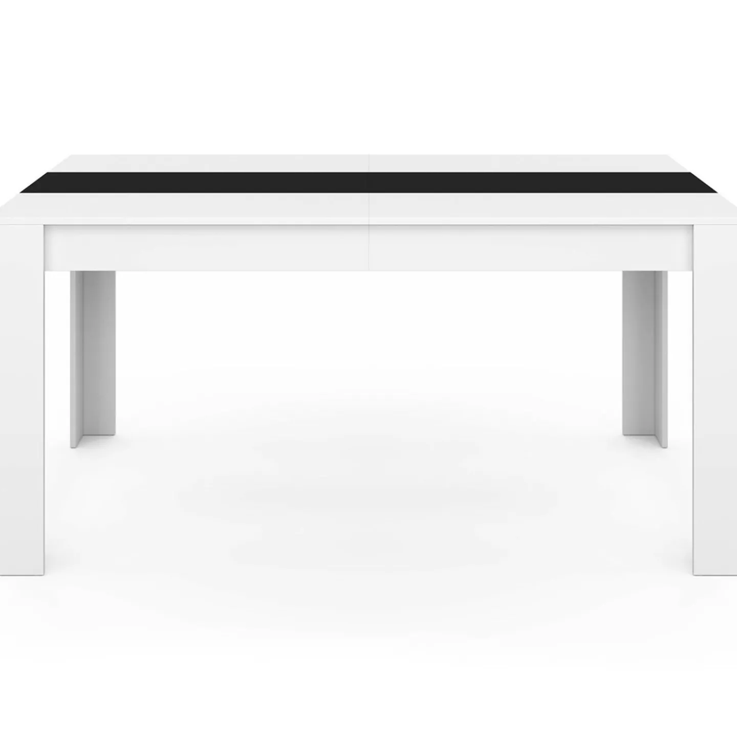 Table à manger 8 personnes blanche et noire*IDMarket Online