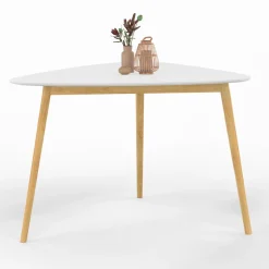 Table à manger 4 personnes plateau blanc*IDMarket Hot