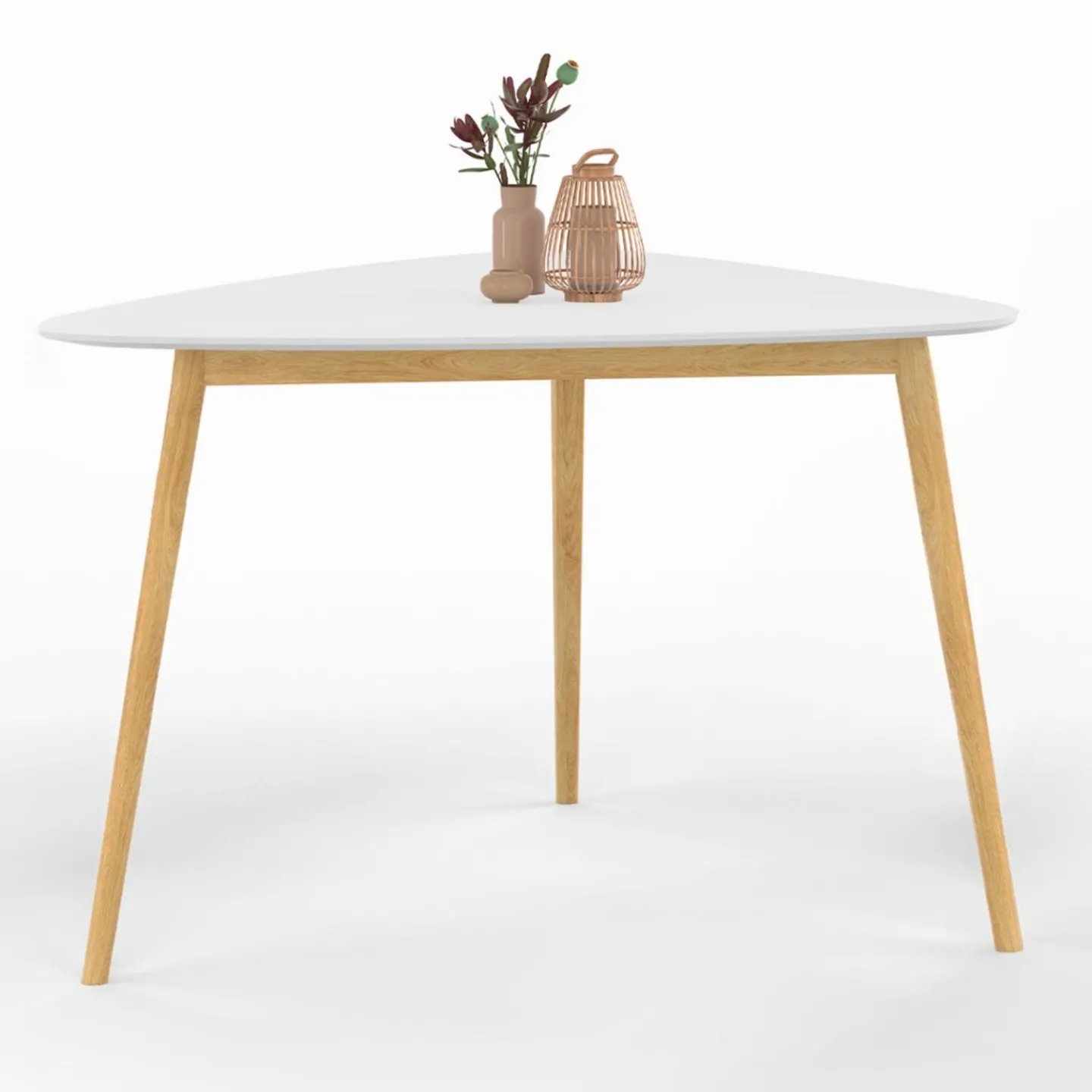 Table à manger 4 personnes plateau blanc*IDMarket Hot