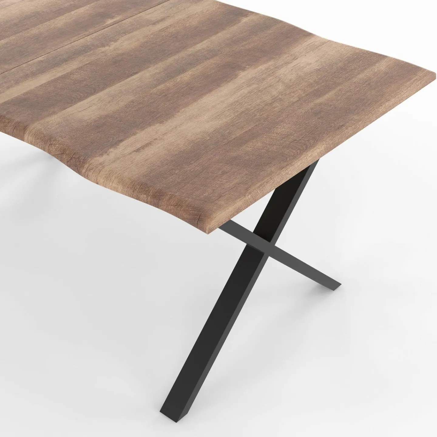 Table à manger 6 personnes avec pieds en forme de X*IDMarket Hot