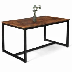 Table à manger 6 personnes style industriel 150 cm*IDMarket Best