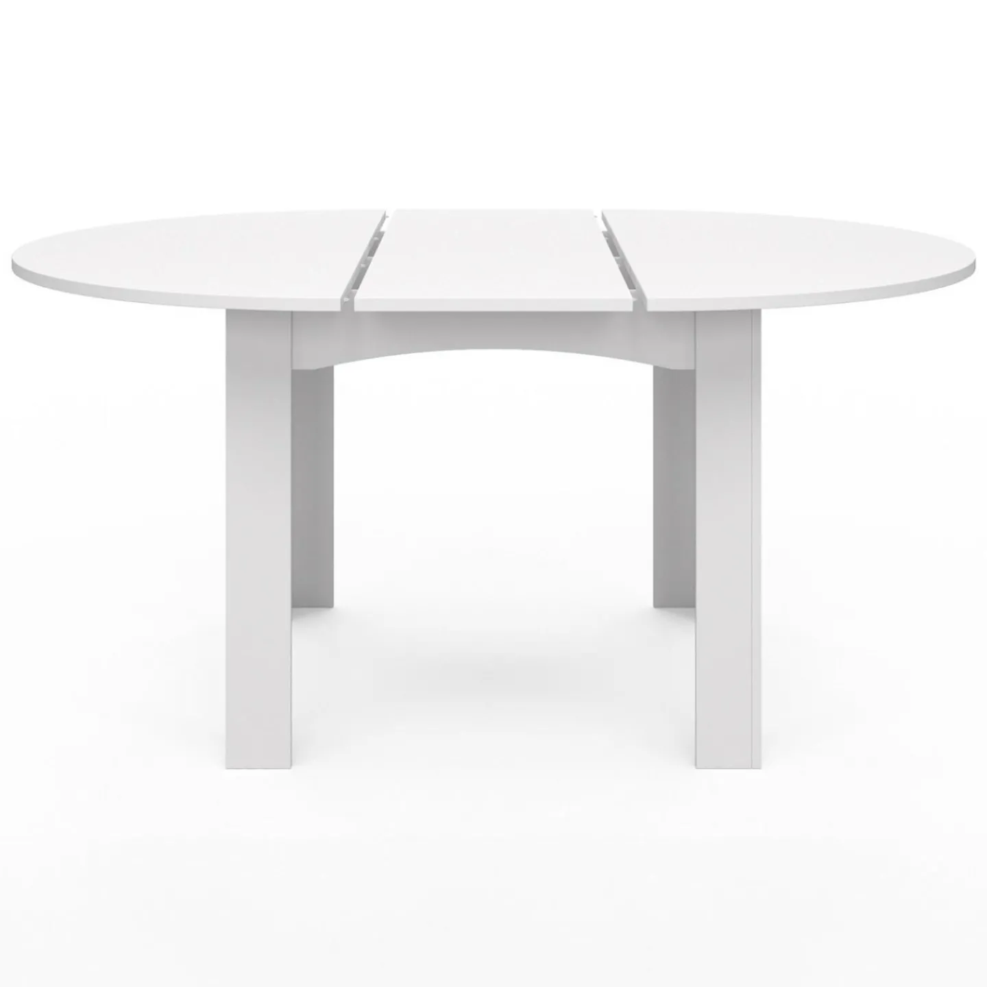 Table à manger blanche extensible ronde pour 4-8 personnes*IDMarket Discount