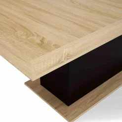 Table à manger bois et noir 8 personnes 160 cm*IDMarket Hot
