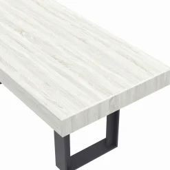 Table à manger bois gris 200 cm*IDMarket Online