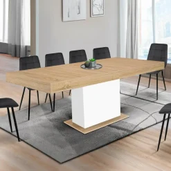 Table à manger extensible rectangle 12 personnes*IDMarket New