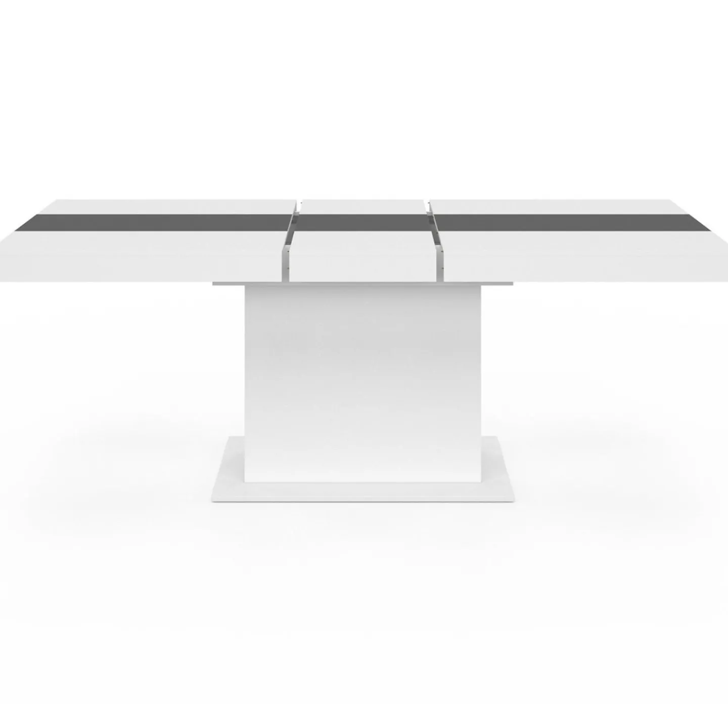 Table à manger extensible rectangle blanche 160x200 cm*IDMarket Hot