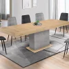 Table à manger extensible 6-10 personnes bois et effet béton*IDMarket Online