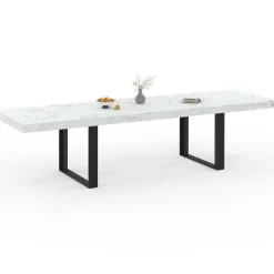 Table à manger extensible rectangle 6 à 12 personnes*IDMarket Clearance