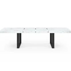 Table à manger extensible rectangle 6 à 12 personnes*IDMarket Clearance