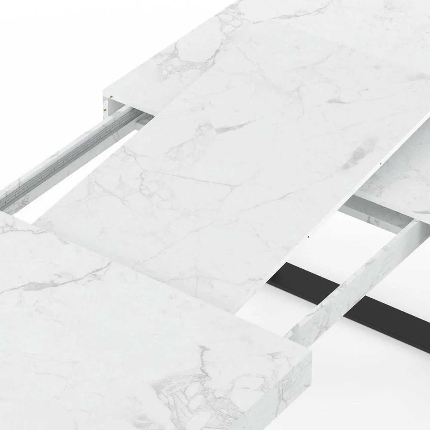 Table à manger extensible rectangle 6 à 12 personnes*IDMarket Clearance