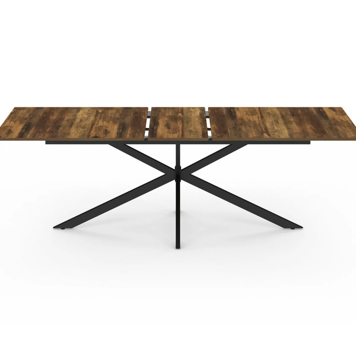 Table à manger extensible rectangle pied araignée noir*IDMarket Outlet