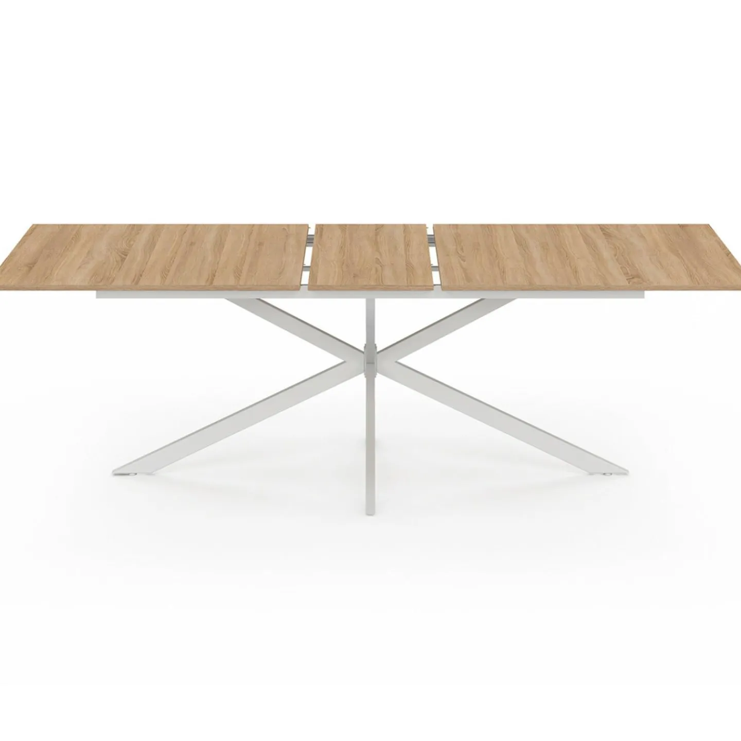 Table à manger extensible rectangle pied araignée bois*IDMarket Discount