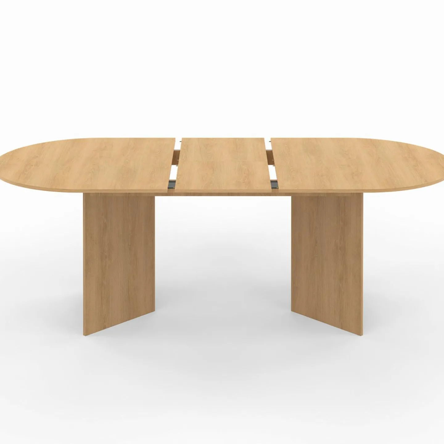 Table à manger extensible ovale 160-200 cm bois façon hêtre 6-10 personnes*IDMarket Outlet