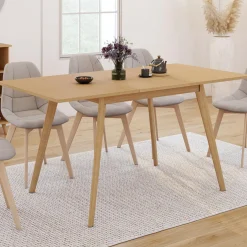 Table à manger extensible 4-8 places 110-150 cm effet bois*IDMarket