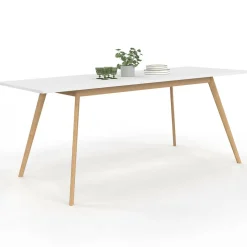 Table à manger extensible blanche*IDMarket Online