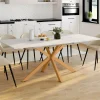 Table à manger extensible rectangle 6-10 personnes bois*IDMarket Best