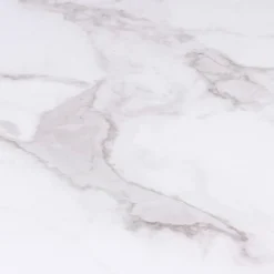 Table à manger rectangulaire effet marbre blanc pied araignée métal noir*IDMarket Hot