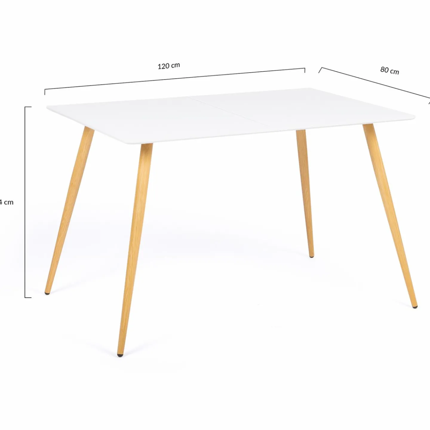 Table à manger scandinave blanche SARA*IDMarket Outlet