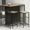 Table bar industriel 2 tabourets*IDMarket Discount