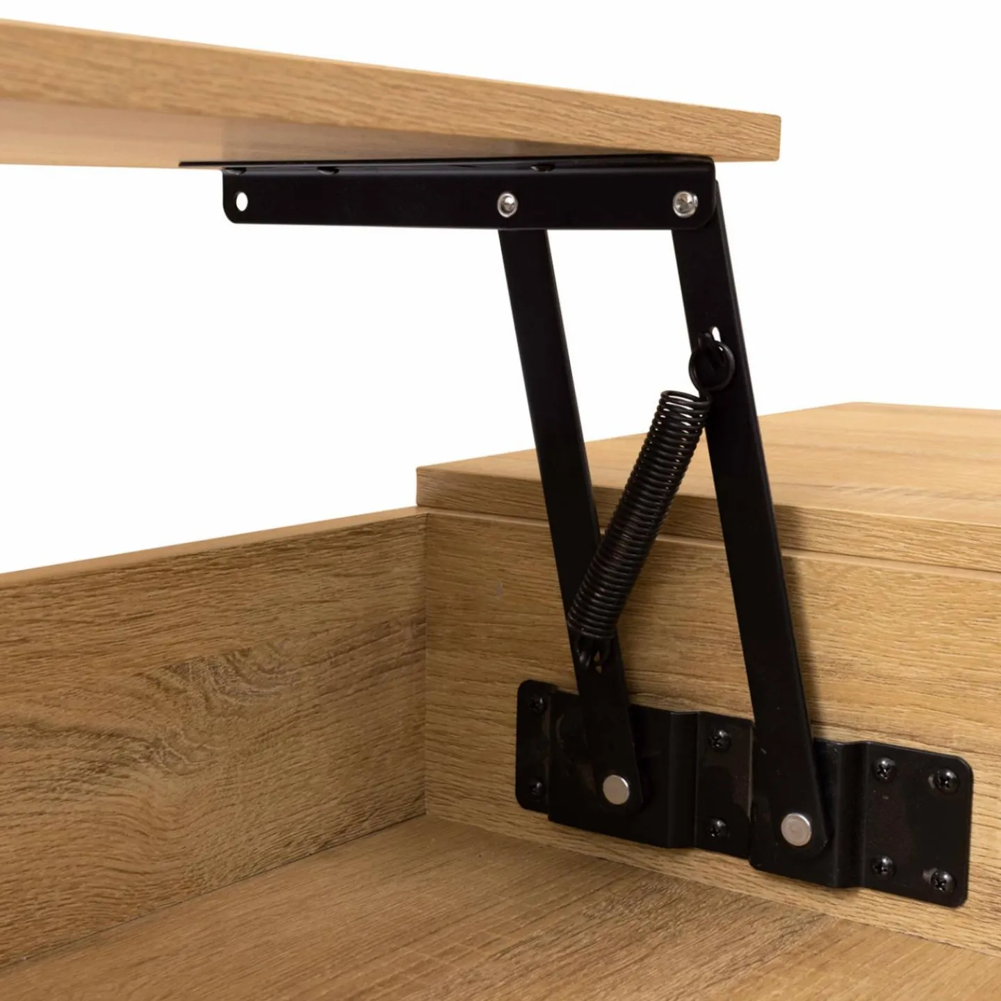 Table basse avec 2 plateaux relevables style industriel*IDMarket Sale