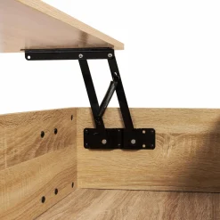 Table basse bois et blanc avec plateau relevable*IDMarket Hot