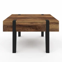 Table basse carrée 1 tiroir et pied épingle*IDMarket Hot