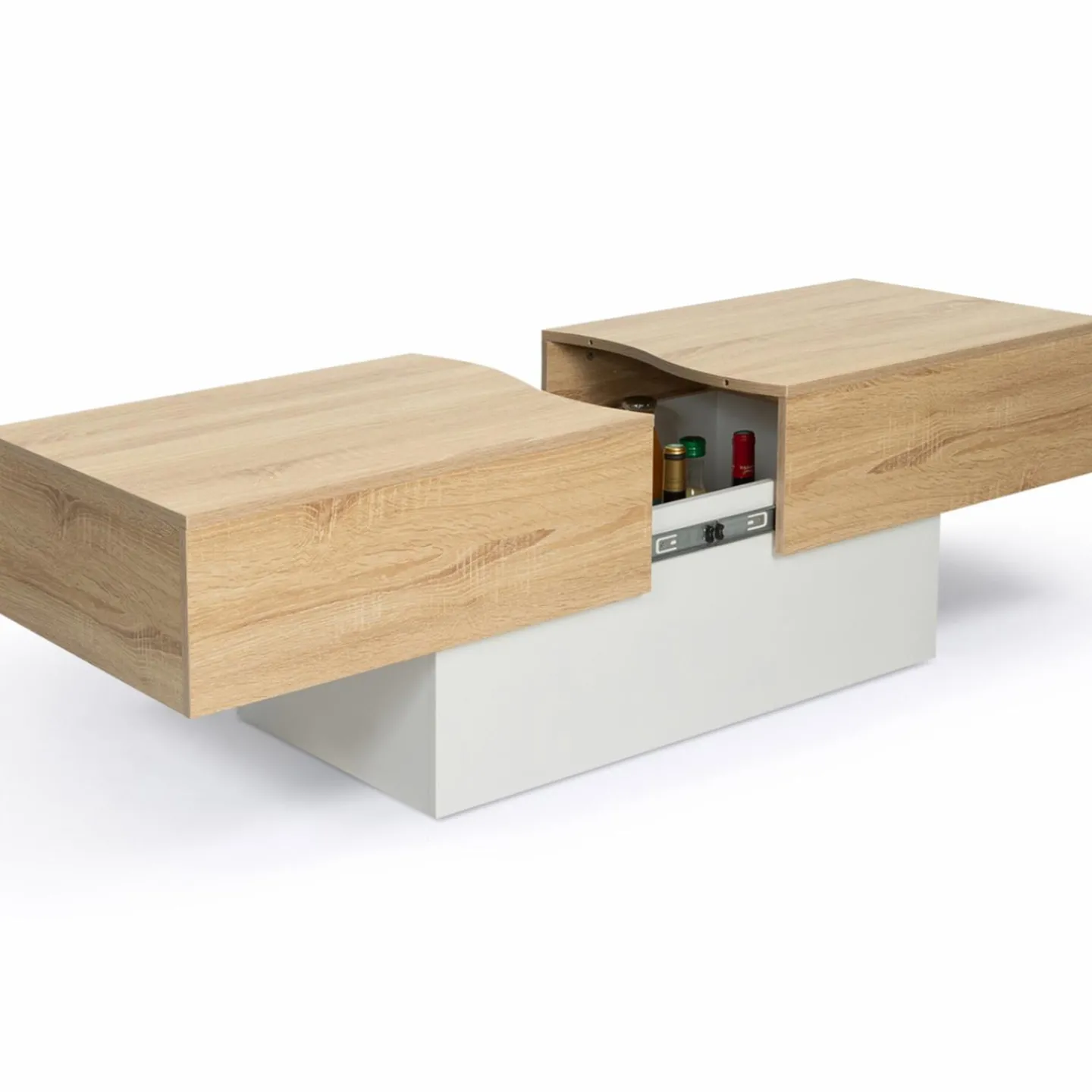 Table basse design avec rangement mini bar intégré*IDMarket Hot