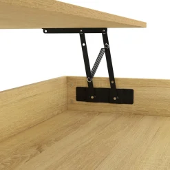 Table basse industrielle plateau relevable avec étagère*IDMarket