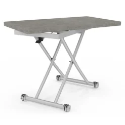 Table basse relevable en table à manger moderne avec plateau effet béton*IDMarket Hot