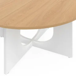 Table basse ronde 70 cm pied arc blanc*IDMarket Hot