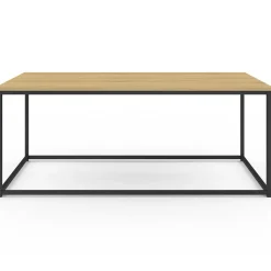 Table basse style industriel bois et métal noir*IDMarket