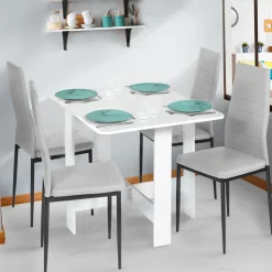 Table console blanche en bois*IDMarket Discount