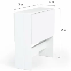 Table console blanche en bois*IDMarket Discount