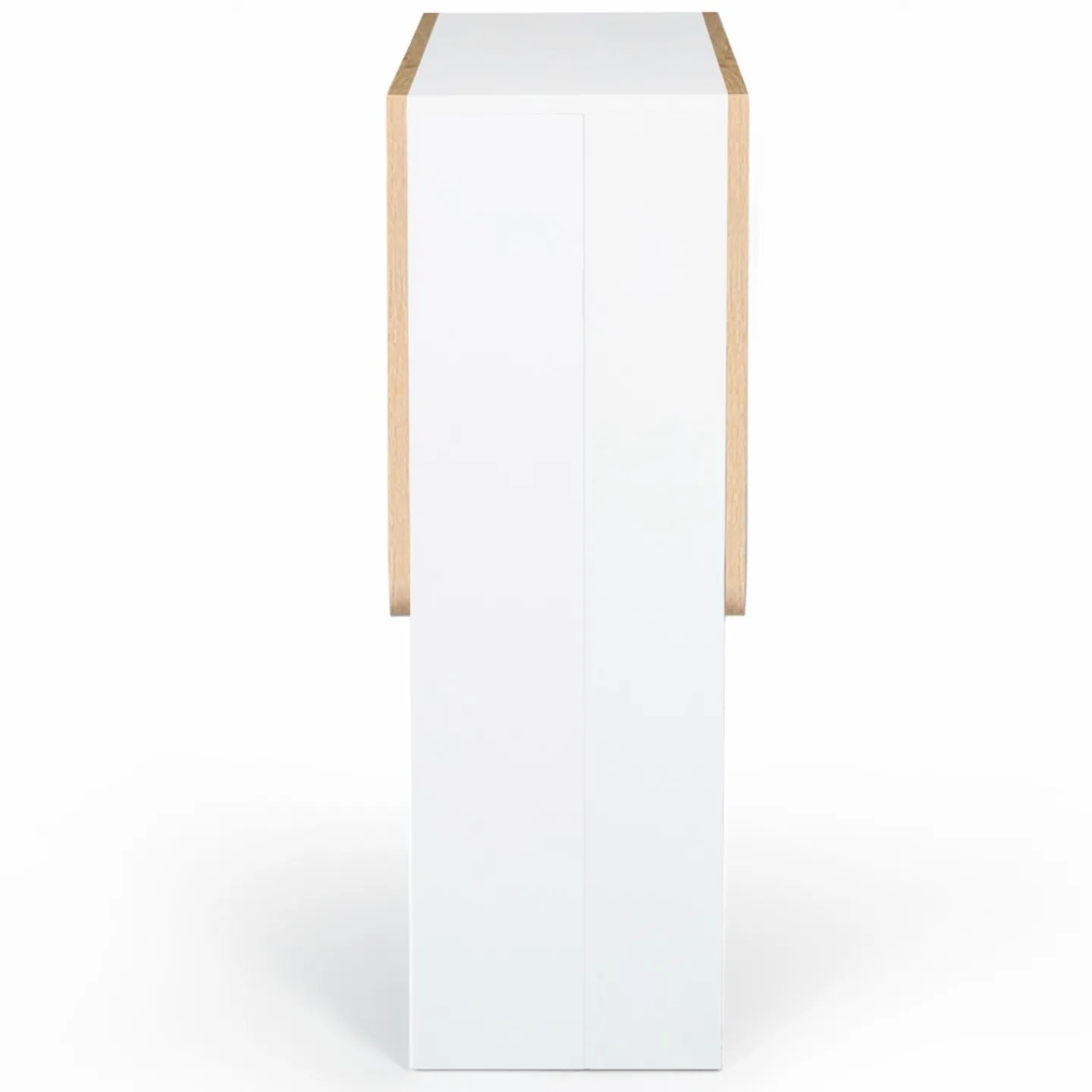 Table console bois blanc et imitation hêtre*IDMarket New