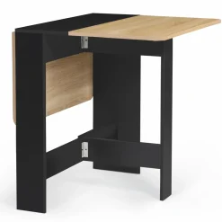 Table console bois noir et imitation hêtre*IDMarket Best